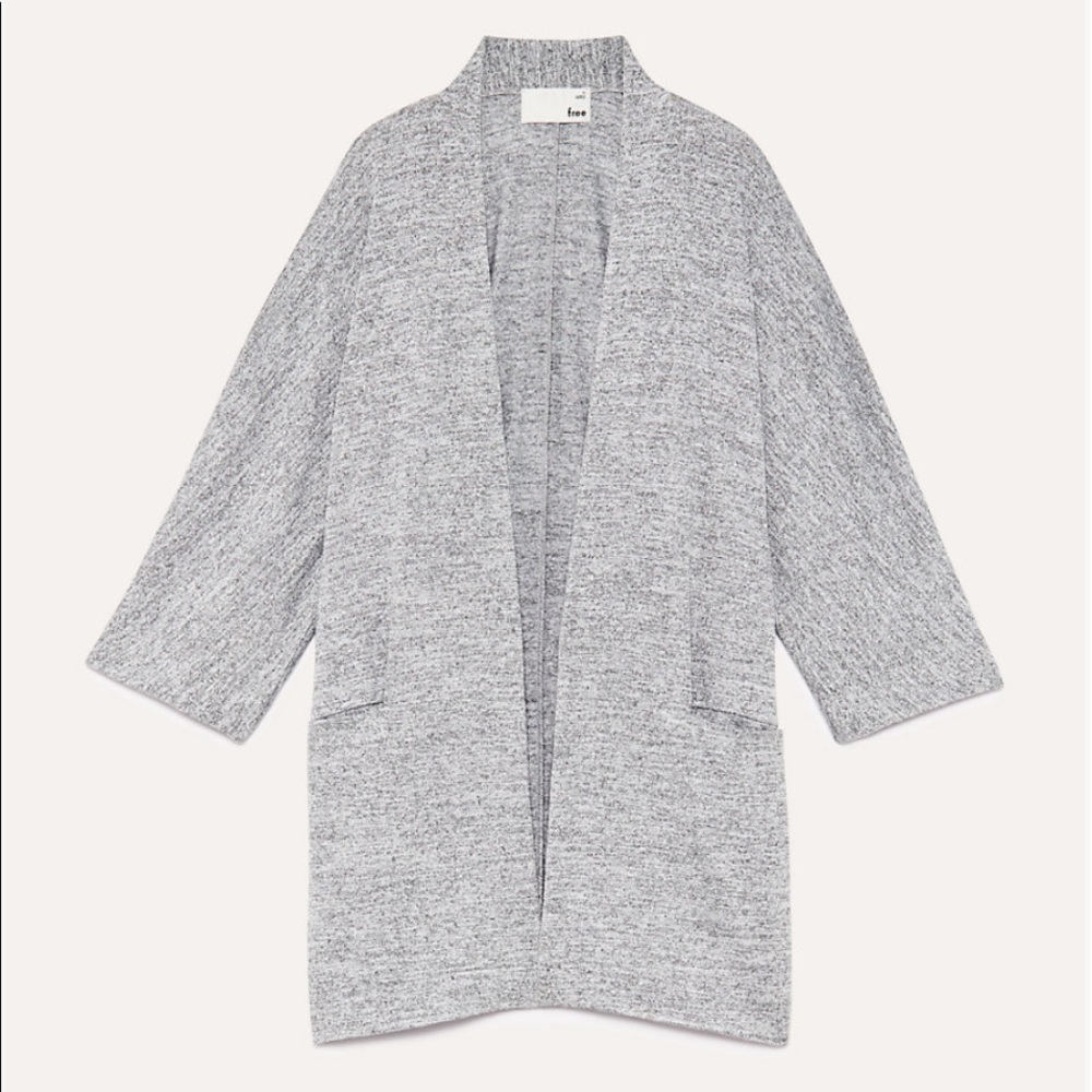 Aritzia Wilfred Free Zlata Sweater Grey